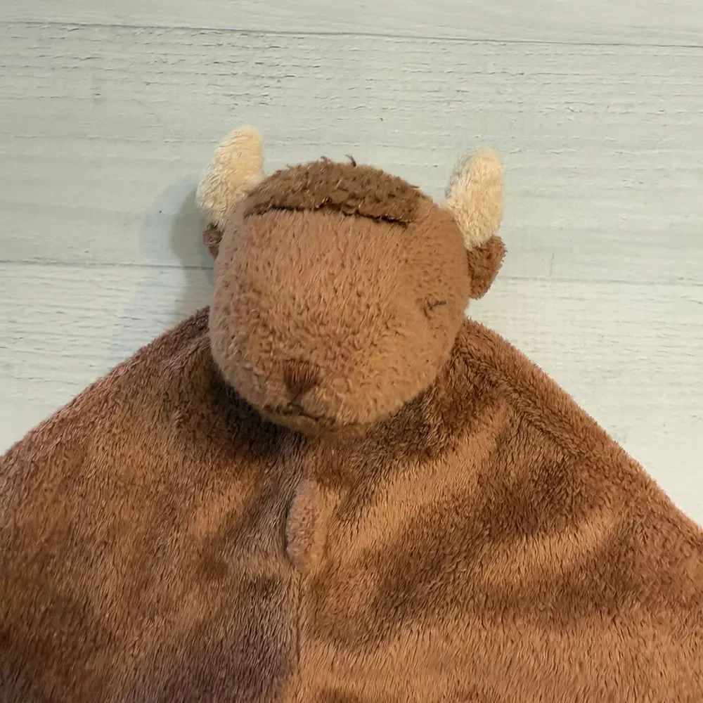 Angel Dear brown bison lovey‎ blanket